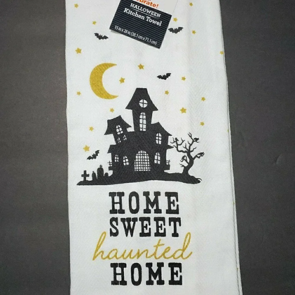 ‎Kitchen Tea Towels Pumpkin Spice Latte Halloween